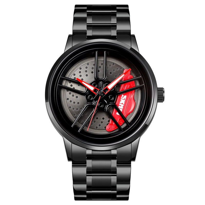 RED MUSTANG WHEEL WATCH